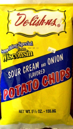 De-lish-us - Sour Cream & Onion Potato Chips